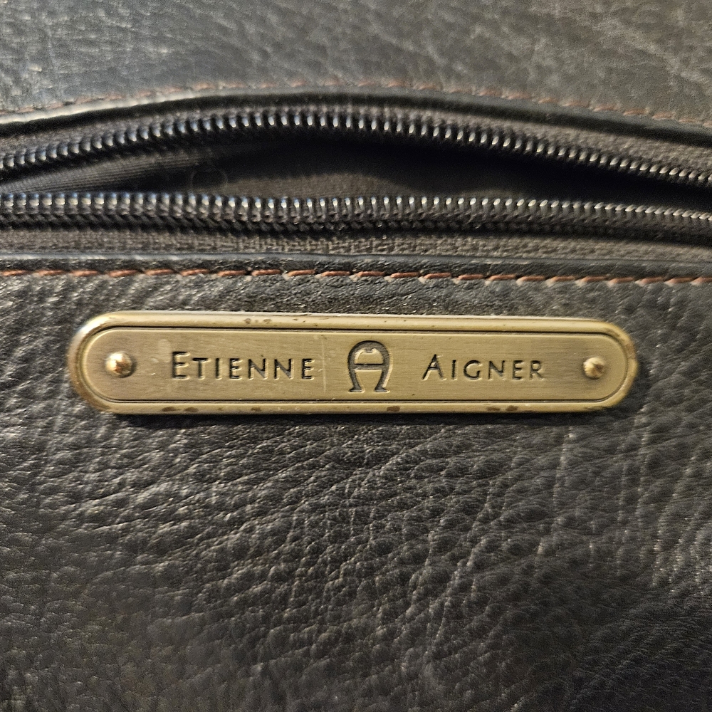Etienne Aigner Black Leather Bag - Picture 2 of 5